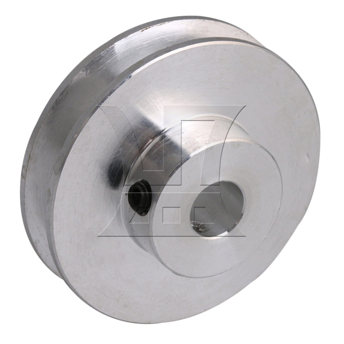 BQLZR Silver Aluminum Alloy Single-Groove 8MM Fixed Bore Step Pulley 41x16x8MM