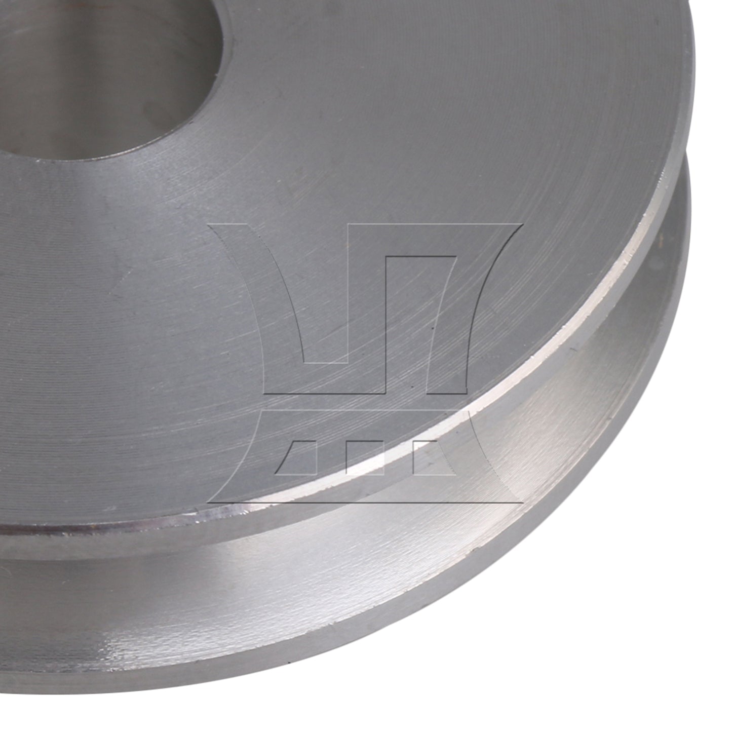 BQLZR Silver Aluminum Alloy Single Groove 10MM Fix Bore Step Pulley 41x16x10MM