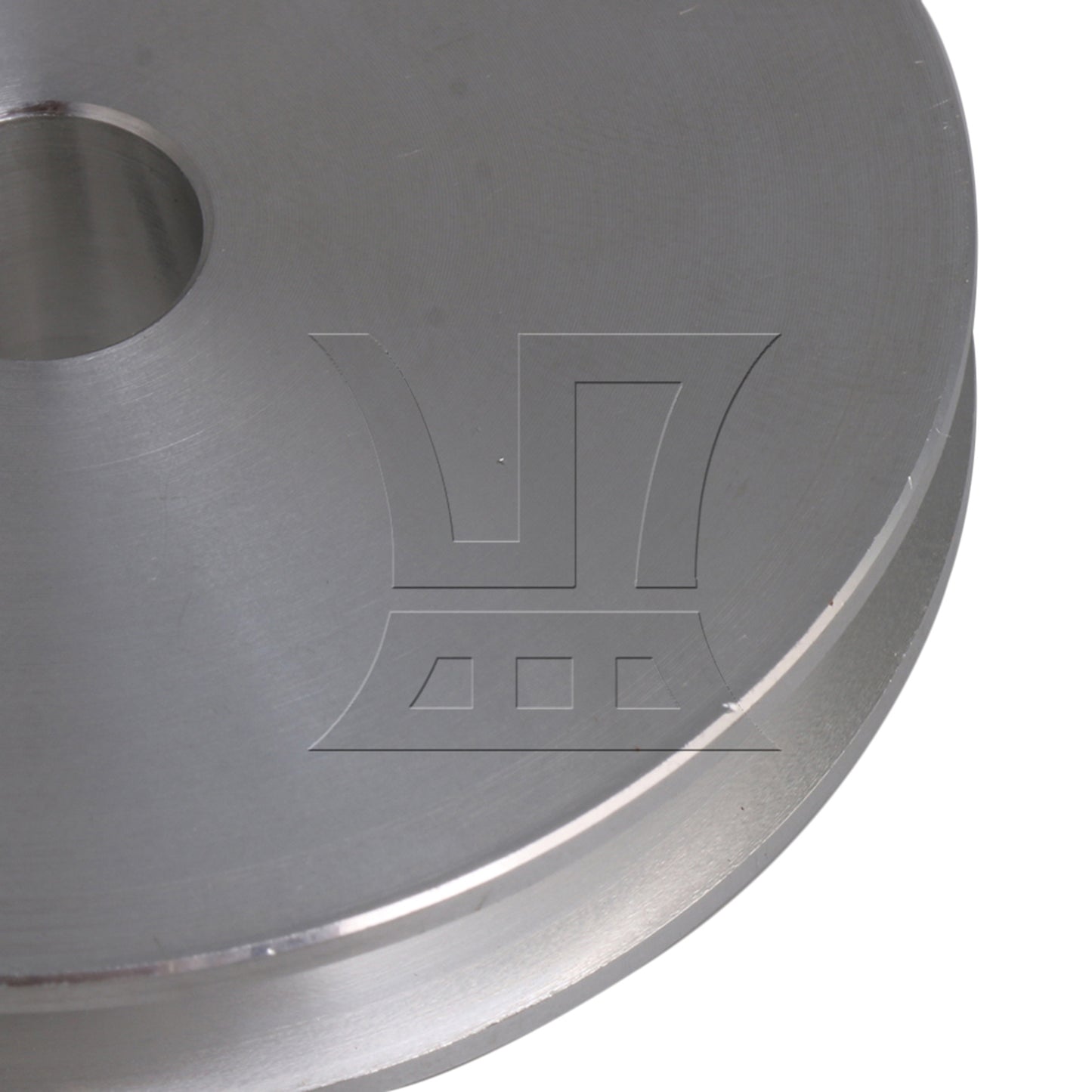BQLZR Silver Aluminum Alloy Single Groove 10MM Fixed Bore Step Pulley 58x10MM
