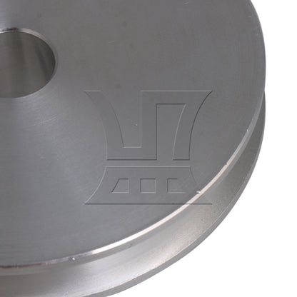 BQLZR Silver Aluminum Alloy Single Groove 10MM Fixed Bore Step Pulley 58x10MM