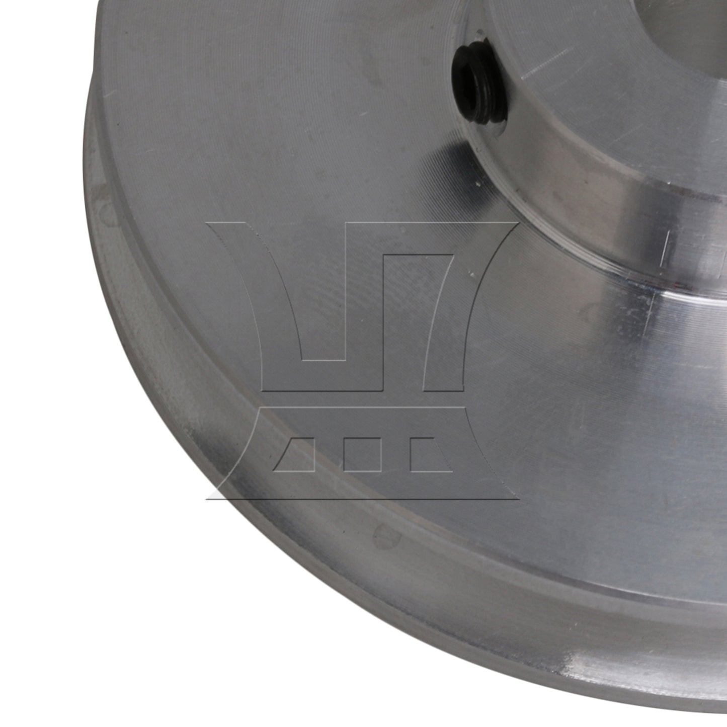 BQLZR Silver Aluminum Alloy Single Groove 10MM Fixed Bore Step Pulley 58x10MM