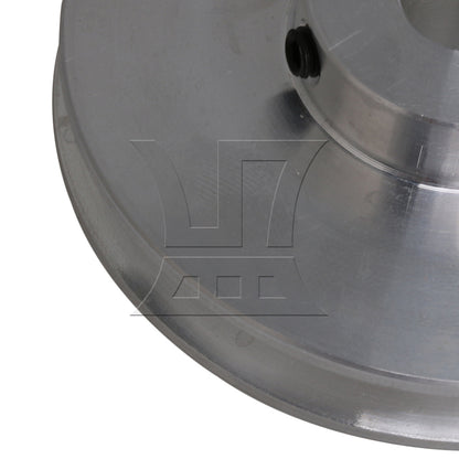 BQLZR Silver Aluminum Alloy Single Groove 10MM Fixed Bore Step Pulley 58x10MM