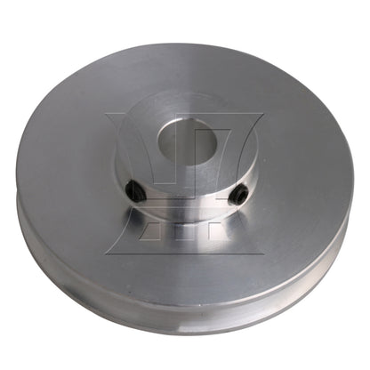 BQLZR Silver Aluminum Alloy Single Groove 10MM Fixed Bore Step Pulley 58x10MM