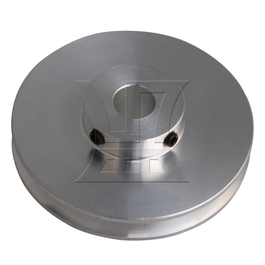 BQLZR Silver Aluminum Alloy Single Groove 10MM Fixed Bore Step Pulley 58x10MM