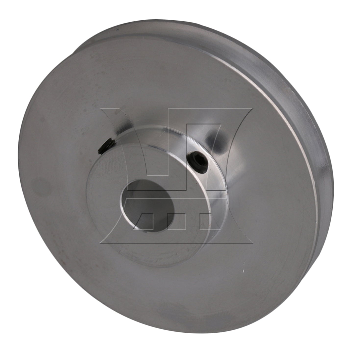 BQLZR Silver Aluminum Alloy Single Groove 10MM Fixed Bore Step Pulley 58x10MM