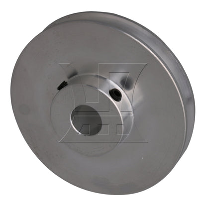 BQLZR Silver Aluminum Alloy Single Groove 10MM Fixed Bore Step Pulley 58x10MM