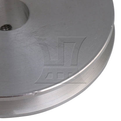 BQLZR Silver Aluminum Alloy Single Groove 12MM Fix Hole Step Pulley 58x16x12MM