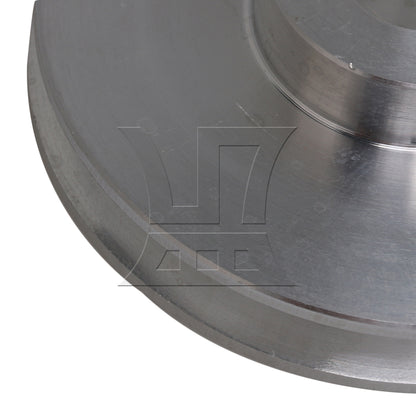 BQLZR Silver Aluminum Alloy Single Groove 12MM Fix Hole Step Pulley 58x16x12MM
