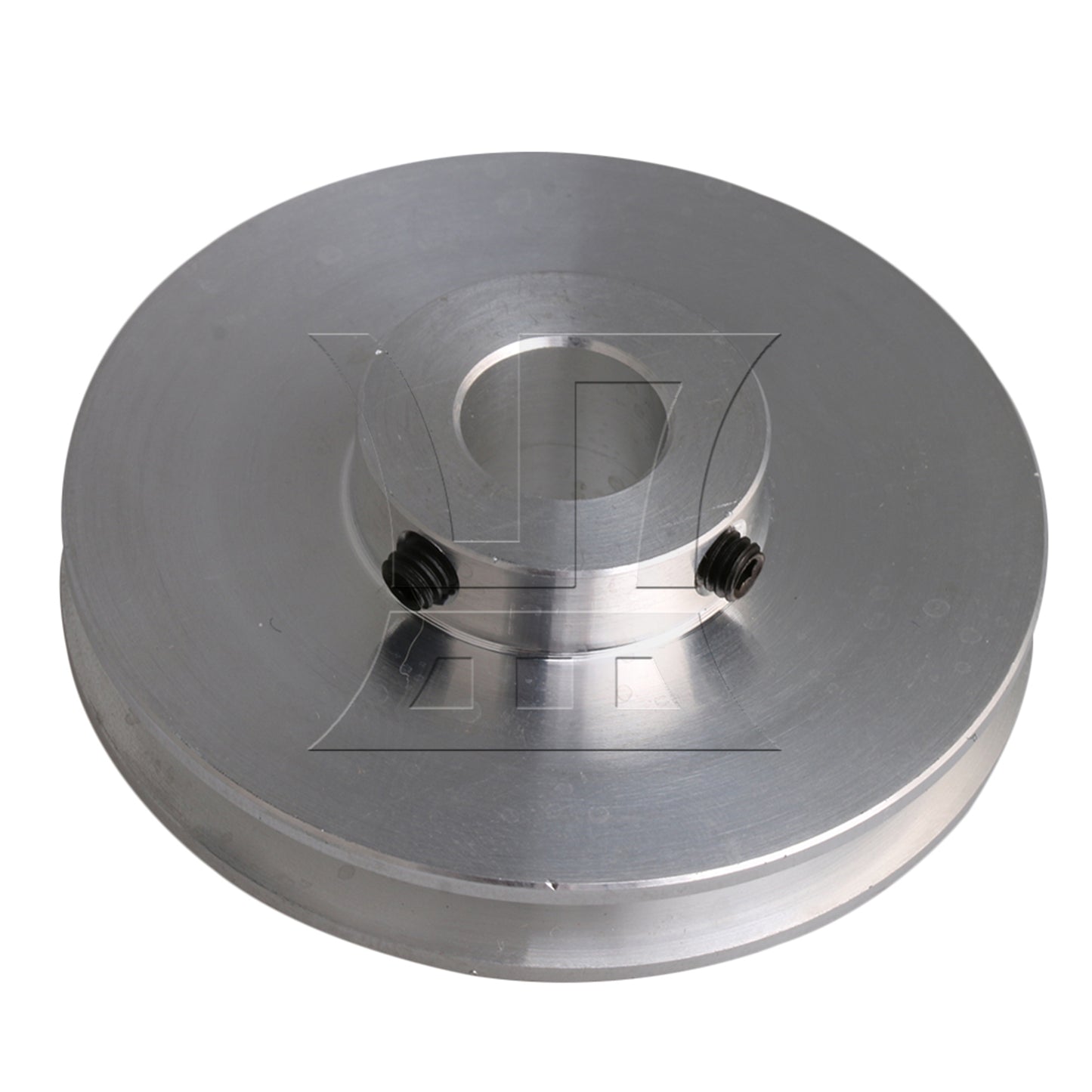 BQLZR Silver Aluminum Alloy Single Groove 12MM Fix Hole Step Pulley 58x16x12MM