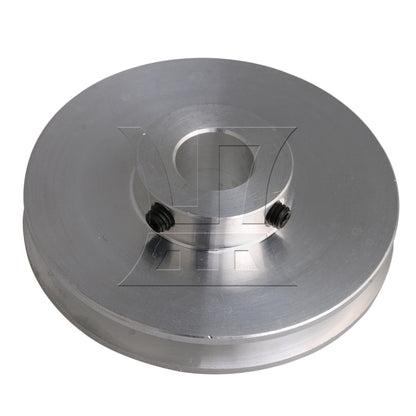 BQLZR Silver Aluminum Alloy Single Groove 12MM Fix Hole Step Pulley 58x16x12MM