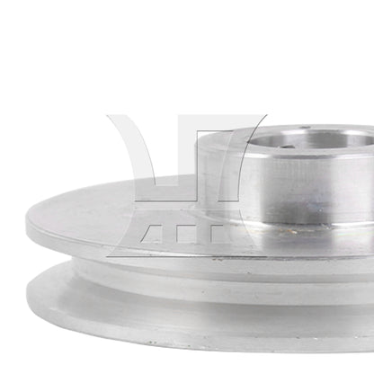 BQLZR Silver Aluminum Alloy Single Groove 14MM Fixed Bore Step Pulley 58x14MM