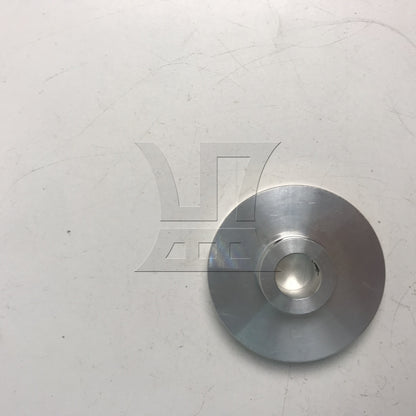 BQLZR Silver Aluminum Alloy Single Groove 14MM Fixed Bore Step Pulley 58x14MM