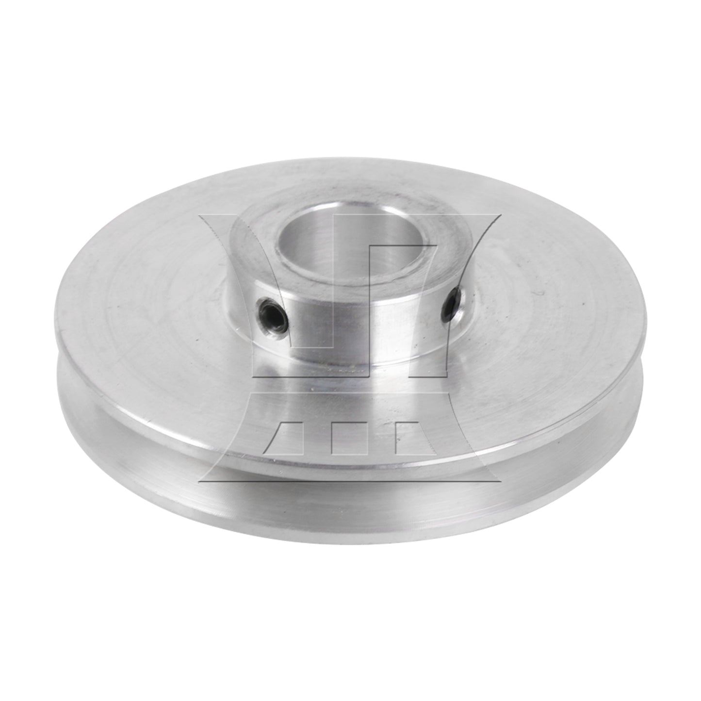 BQLZR Silver Aluminum Alloy Single Groove 14MM Fixed Bore Step Pulley 58x14MM