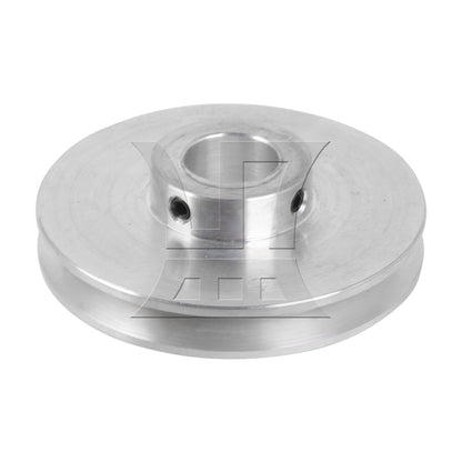 BQLZR Silver Aluminum Alloy Single Groove 14MM Fixed Bore Step Pulley 58x14MM
