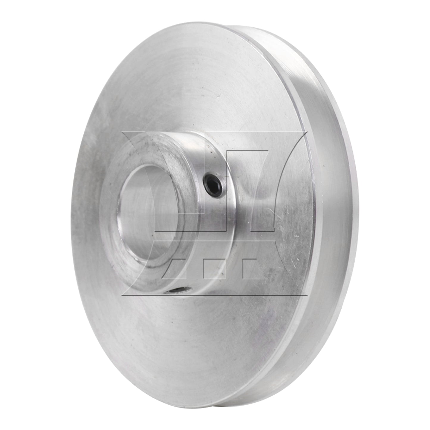 BQLZR Silver Aluminum Alloy Single Groove 14MM Fixed Bore Step Pulley 58x14MM