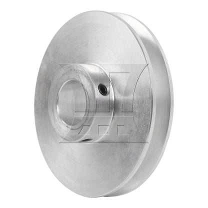 BQLZR Silver Aluminum Alloy Single Groove 14MM Fixed Bore Step Pulley 58x14MM