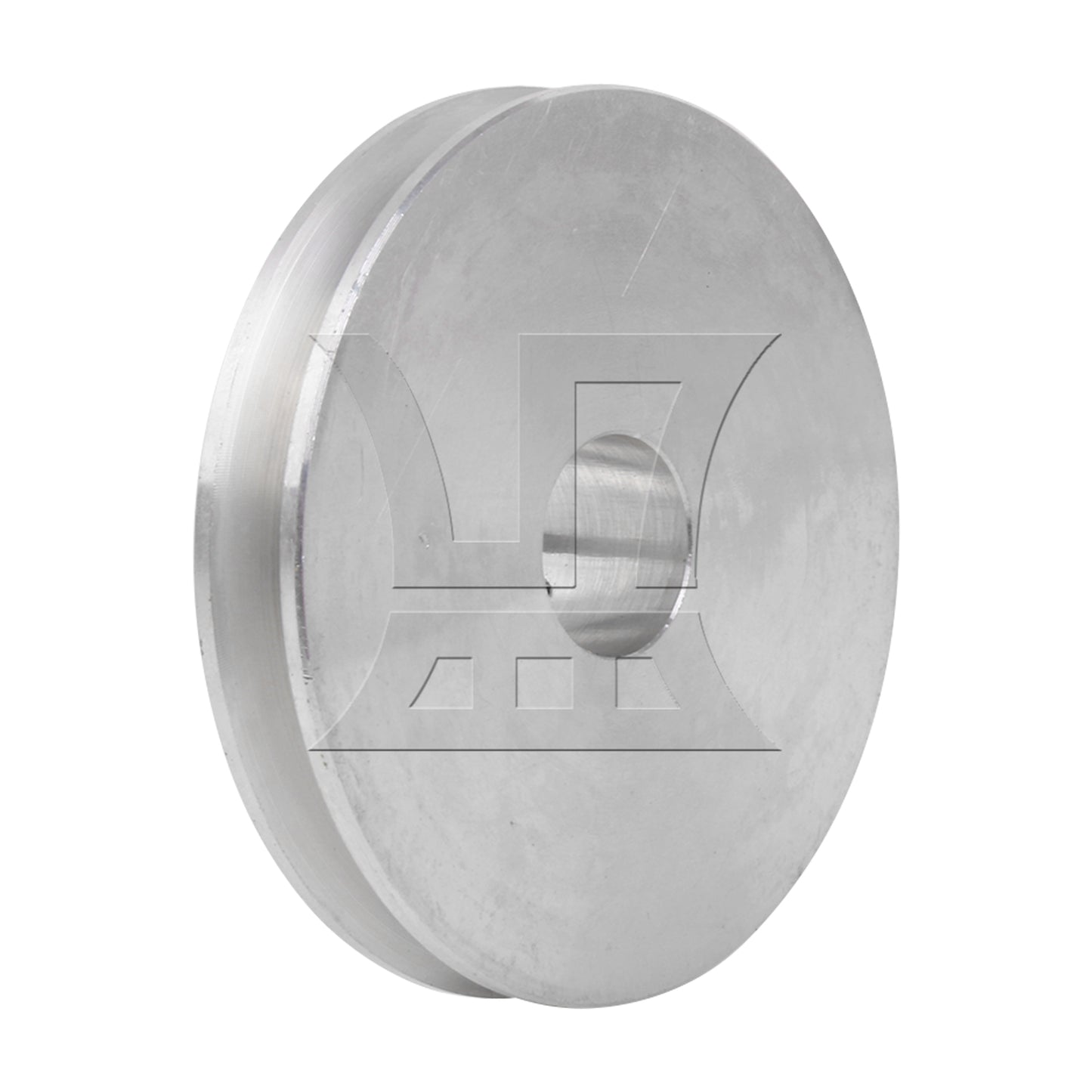 BQLZR Silver Aluminum Alloy Single Groove 14MM Fixed Bore Step Pulley 58x14MM
