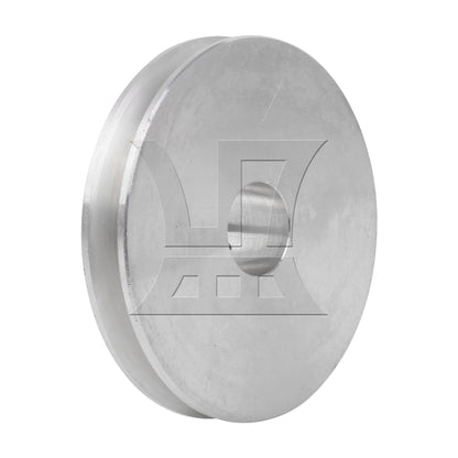 BQLZR Silver Aluminum Alloy Single Groove 14MM Fixed Bore Step Pulley 58x14MM