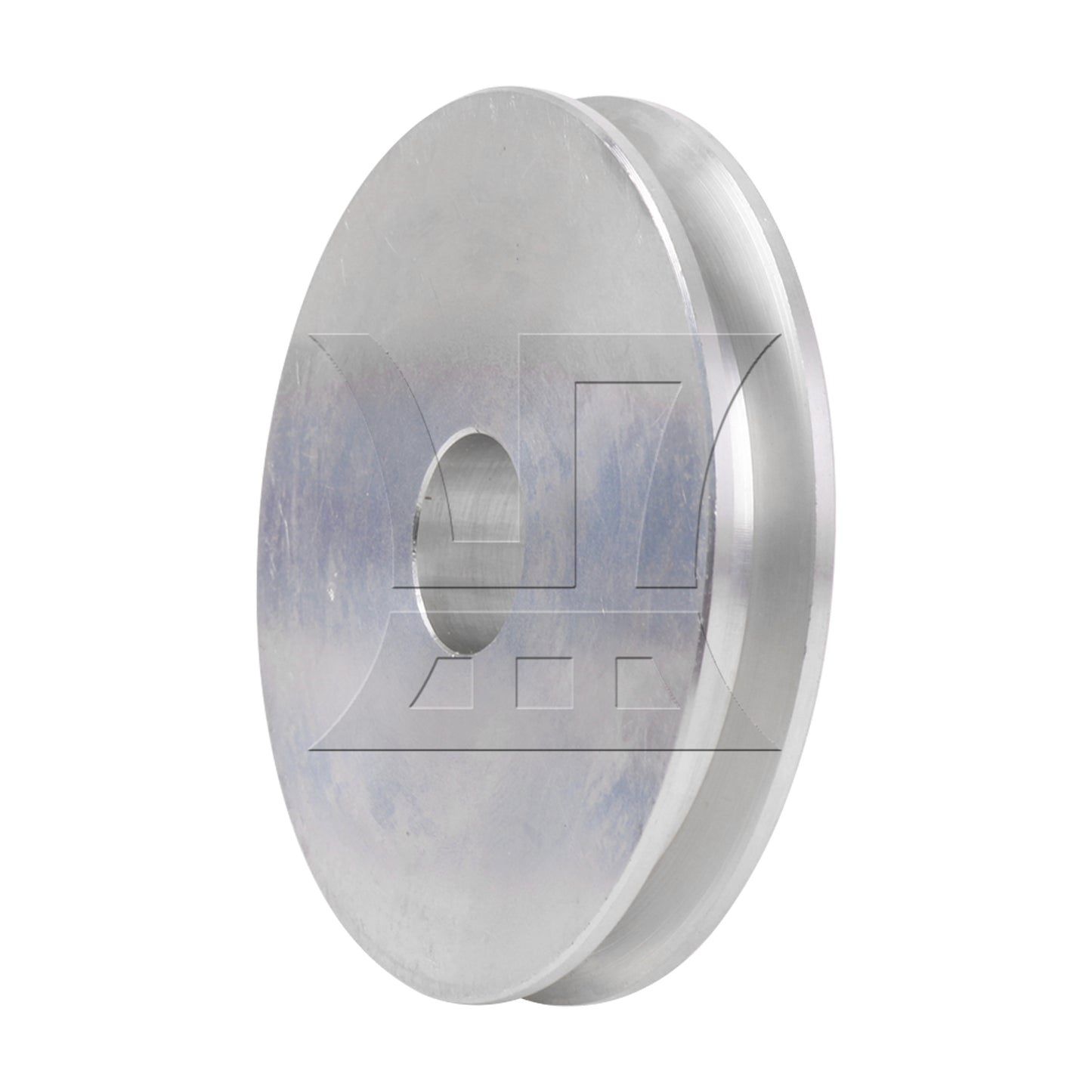 BQLZR Silver Aluminum Alloy Single Groove 14MM Fixed Bore Step Pulley 58x14MM