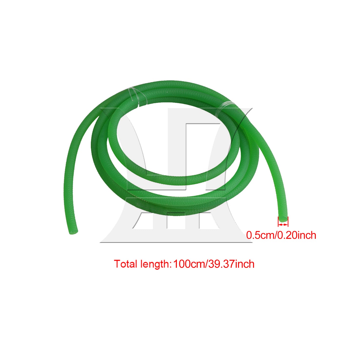 BQLZR Green 100CM Length 5MM Diameter PU Round Belt for Groove Pulley Drives