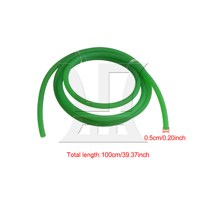 BQLZR Green 100CM Length 5MM Diameter PU Round Belt for Groove Pulley Drives