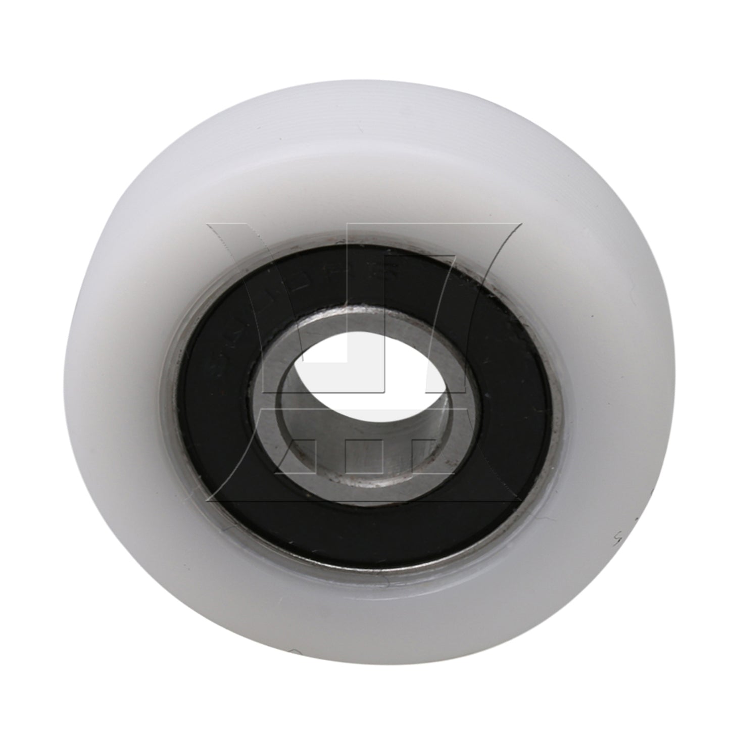 BQLZR White 36mm ID 6000ZZ Flat Plastic Coated Guide Bearing Pulley for Door