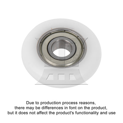 BQLZR White Ball Bearing Guide Pulley Roller Round Wheel 8x30x8.5mm for Window