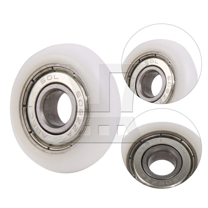 BQLZR White Ball Bearing Guide Pulley Roller Round Wheel 8x30x8.5mm for Window