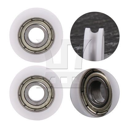 BQLZR  1.5mm Deep 695ZZ U-type Groove Pulley Rail Ball Bearing Wheel 18x5x6mm