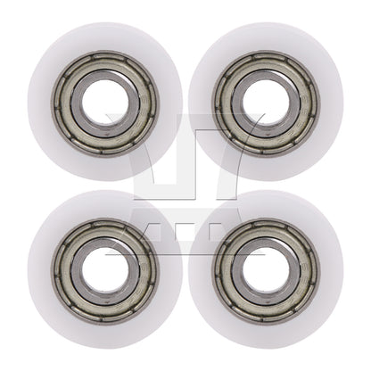 BQLZR  1.5mm Deep 695ZZ U-type Groove Pulley Rail Ball Bearing Wheel 18x5x6mm