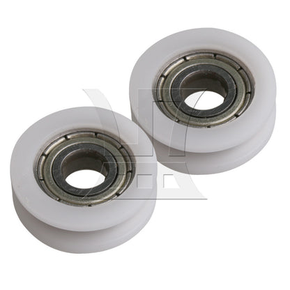 BQLZR  1.5mm Deep 695ZZ U-type Groove Pulley Rail Ball Bearing Wheel 18x5x6mm