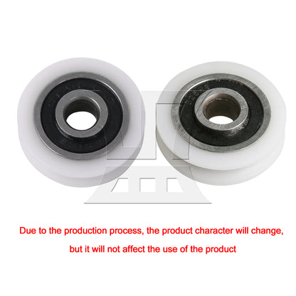 BQLZR 21x5x6mm Pulley WBearing Round U-Type Groove Replaceable for Door Window