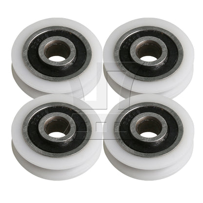 BQLZR 21x5x6mm Pulley WBearing Round U-Type Groove Replaceable for Door Window