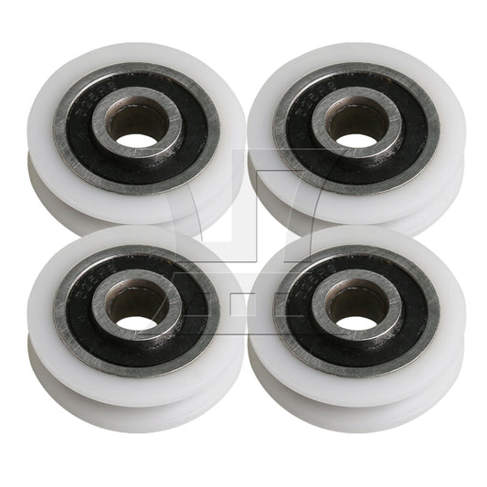 BQLZR 21x5x6mm Pulley WBearing Round U-Type Groove Replaceable for Door Window
