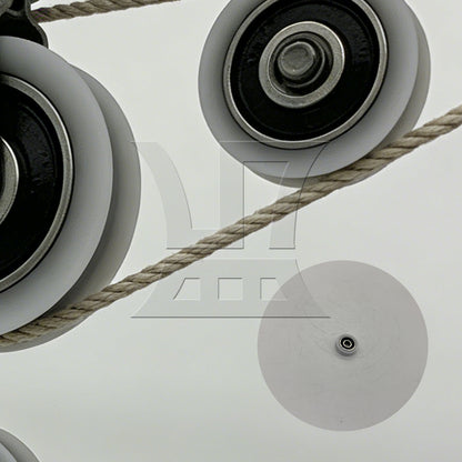 BQLZR 21x5x6mm Pulley WBearing Round U-Type Groove Replaceable for Door Window