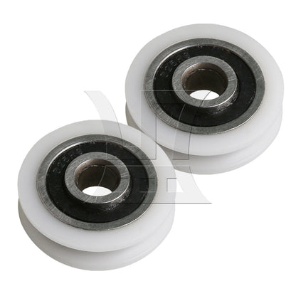 BQLZR 21x5x6mm Pulley WBearing Round U-Type Groove Replaceable for Door Window