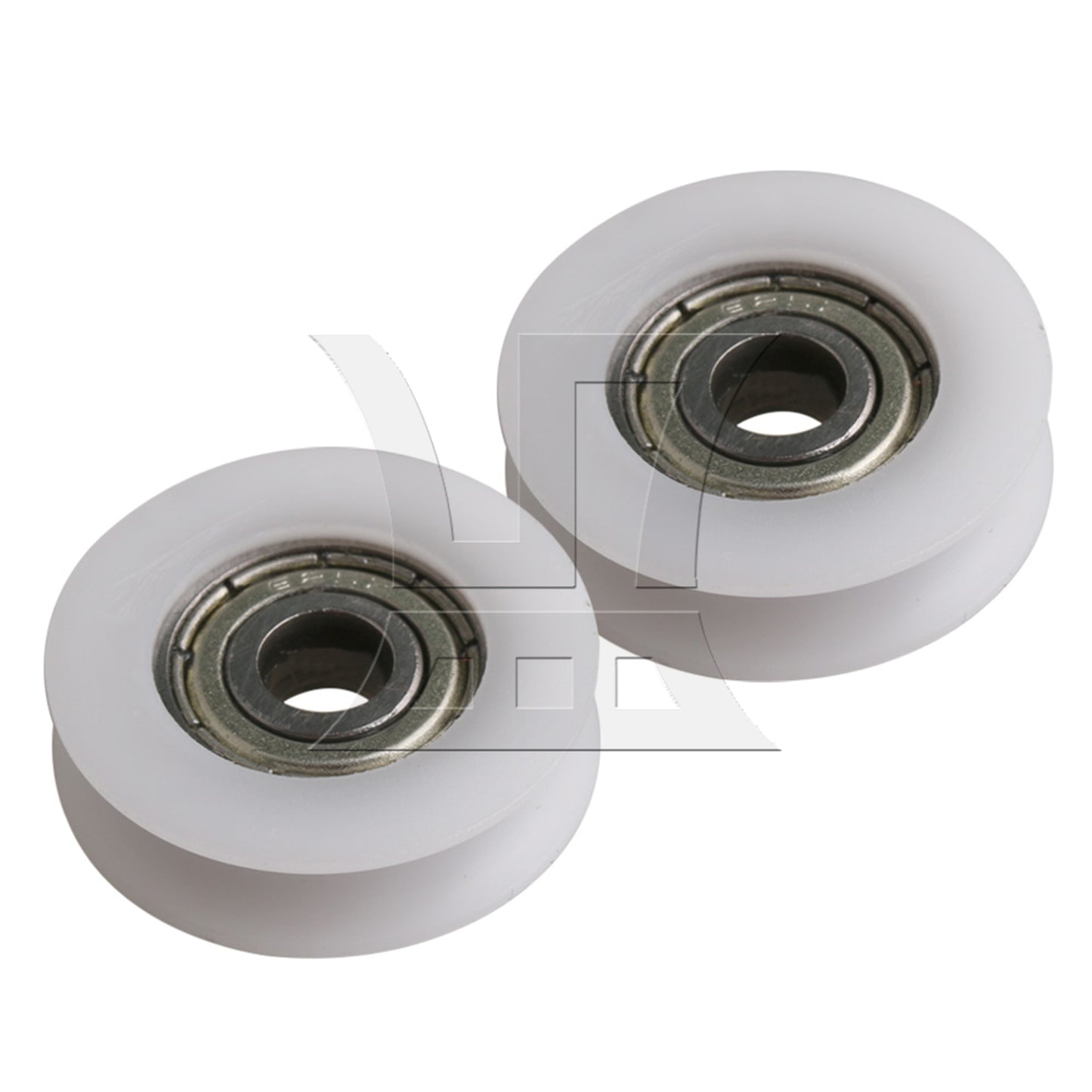 BQLZR 4Piece 2.1mm Deep 625ZZ U-type Groove Guide Pulley Ball Bearing Wheel 24x5x7mm