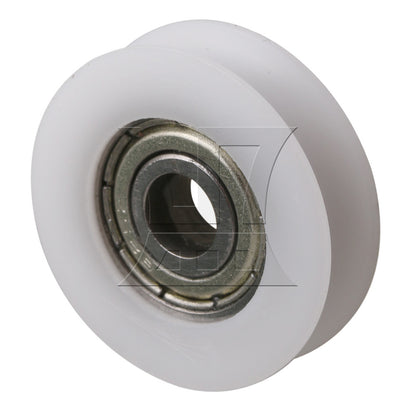 BQLZR 4Piece 2.1mm Deep 625ZZ U-type Groove Guide Pulley Ball Bearing Wheel 24x5x7mm