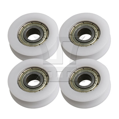 BQLZR 1.8mm Deep 696ZZ U-type Groove Guide Pulley Ball Bearing Wheel 22x6x7mm
