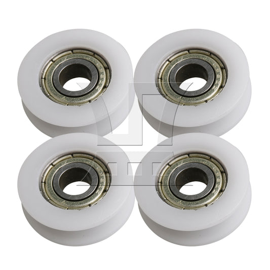BQLZR 1.8mm Deep 696ZZ U-type Groove Guide Pulley Ball Bearing Wheel 22x6x7mm