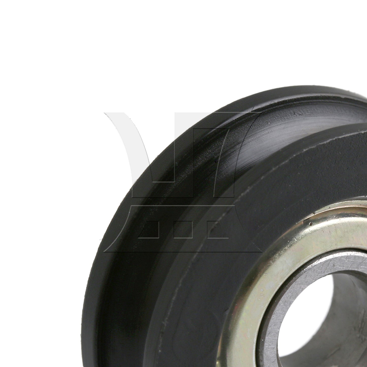 BQLZR Black Furniture Hardware 3x1cm U-Type Groove Guide Track Bearing Pulley