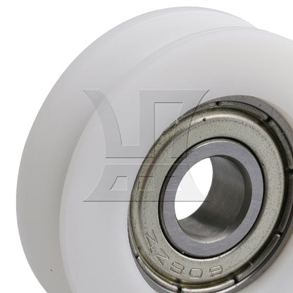 BQLZR  White Hardware 34x10.5mm Round Guide Bearing Pulley