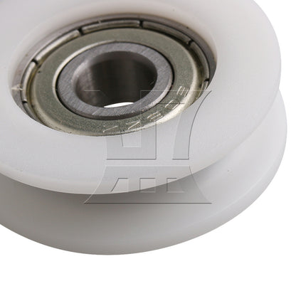 BQLZR  White Hardware 34x10.5mm Round Guide Bearing Pulley