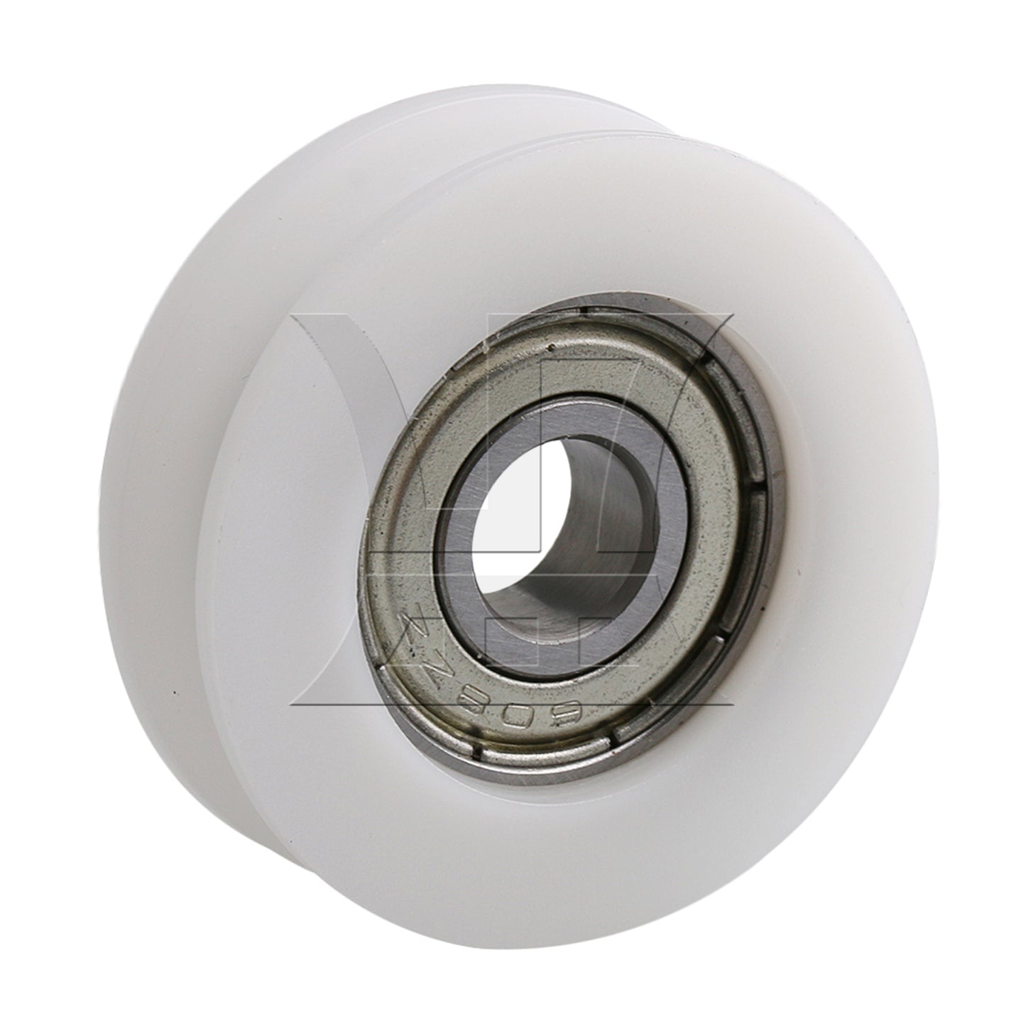 BQLZR  White Hardware 34x10.5mm Round Guide Bearing Pulley