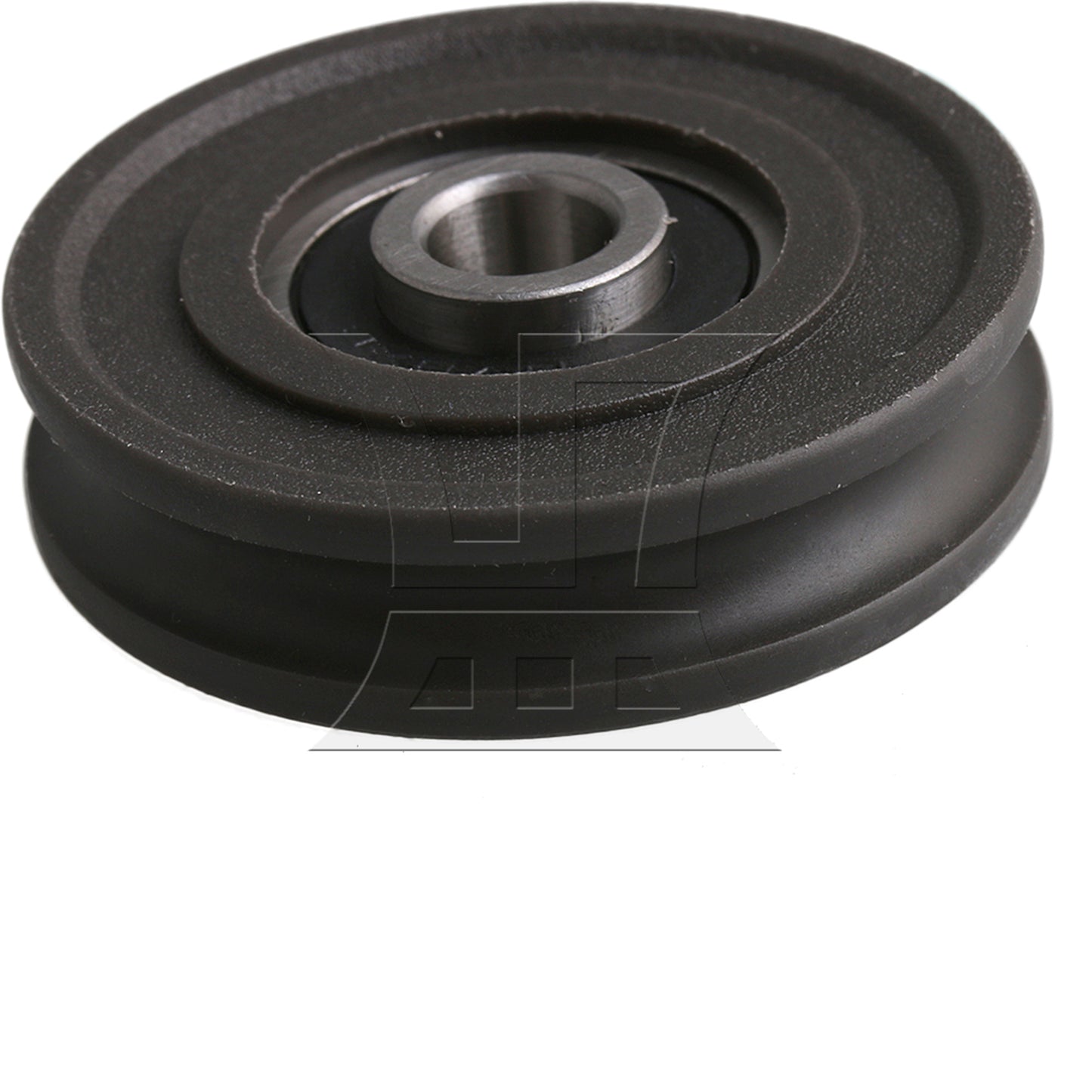 BQLZR  Black 4.5x1.15cm Round U-Type Groove Guide Roller Bearing Pulley