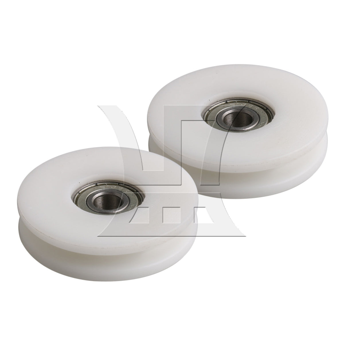BQLZR 4x Bearing U-Type Shape Pulleys Groove 0.5cm Width Hole Dia 8mm 608ZZ Window