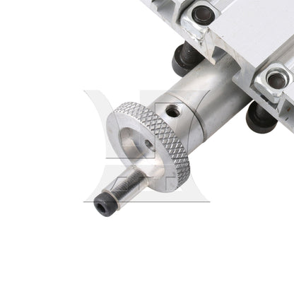 BQLZR Silver Metal Micro Lathe Machines Adjustable Tailstock Punching Tool