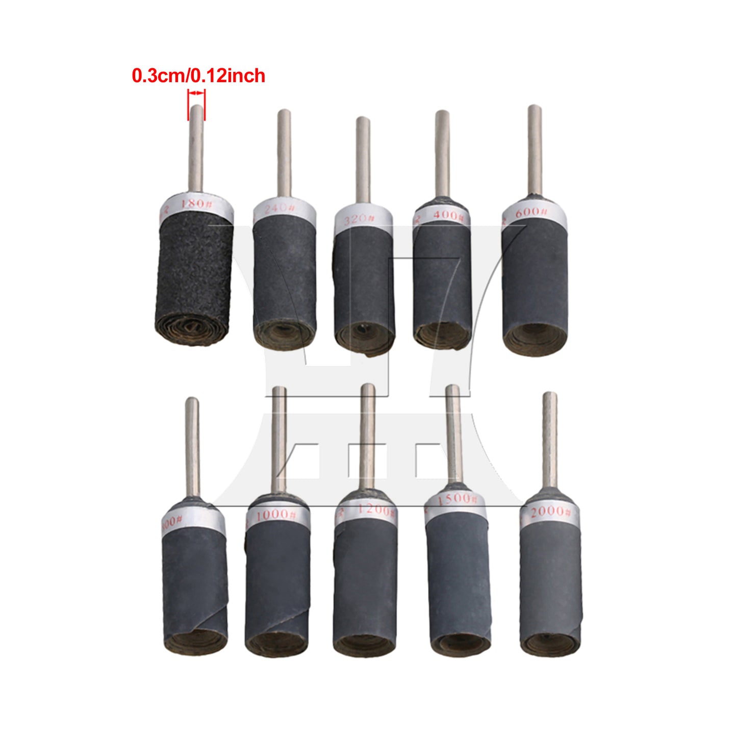 BQLZR Set of 10 Polishing DIY Grinding Tools Abrasive Rod Grinding