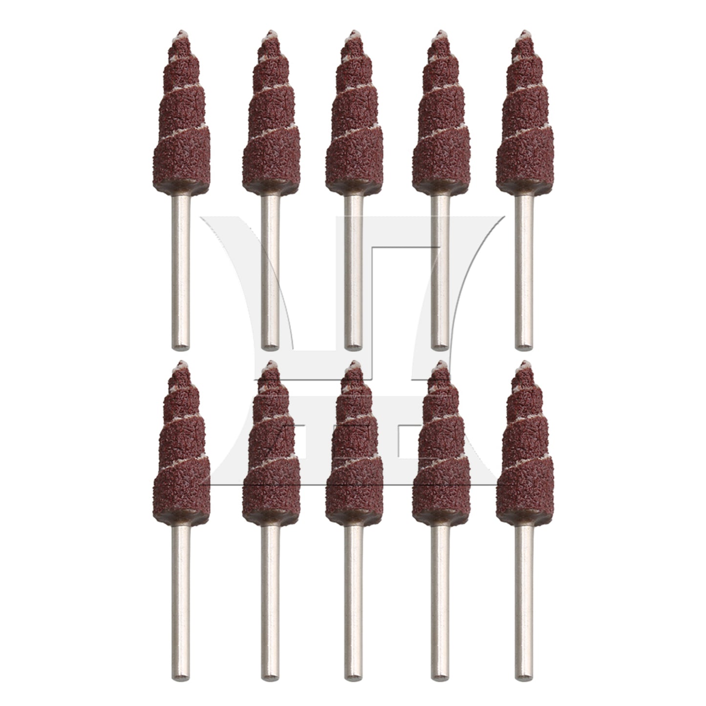BQLZR Shank Dia 3mm Cone Deburring Flap Sanding Polishing Wheel 80 Grit