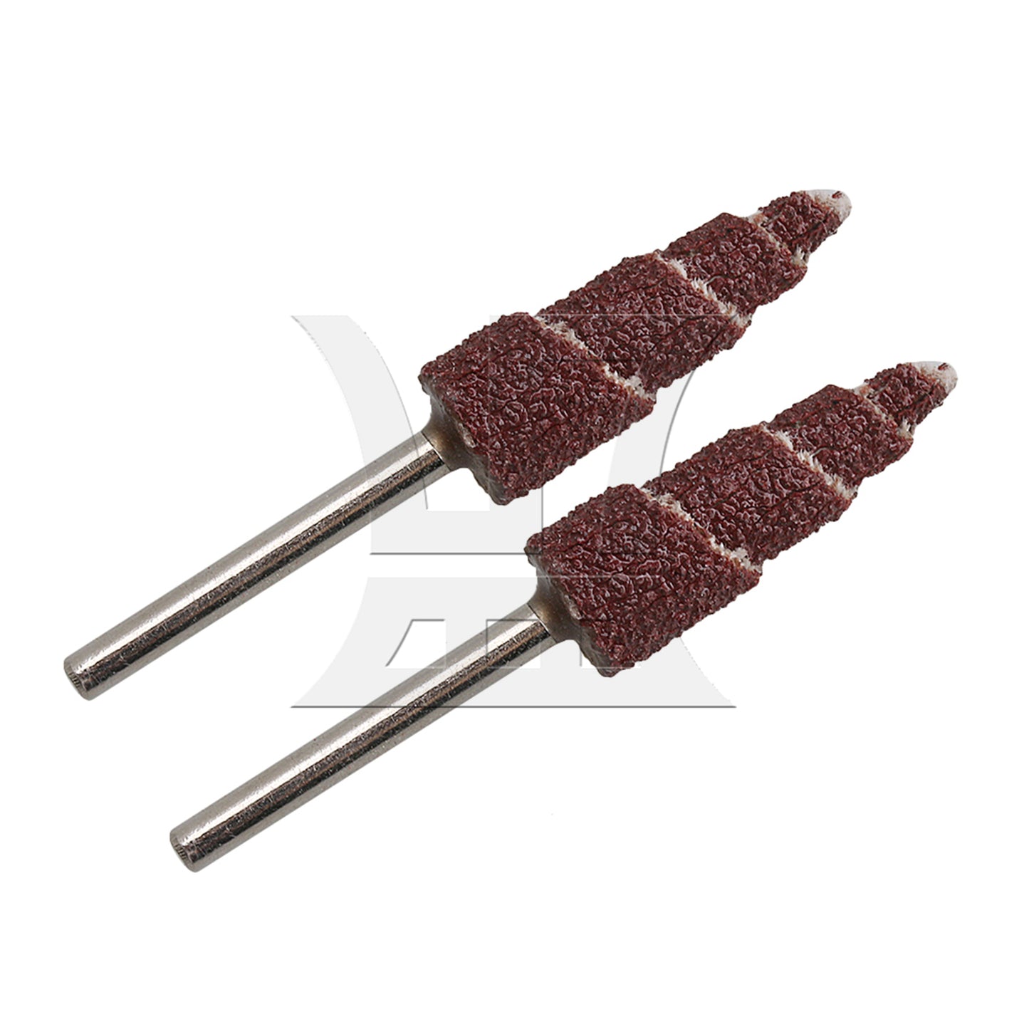 BQLZR Shank Dia 3mm Cone Deburring Flap Sanding Polishing Wheel 80 Grit